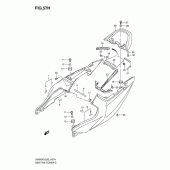 Схема вузла: Задній підсідельний обтічник (Sv650sk7/suk7/sak7/suak7) для Suzuki SV650