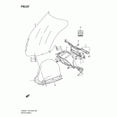 Схема вузла: Приладова панель (An400l1 e3) для Suzuki AN400 Burgman (EU analogue of SkyWave)