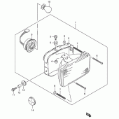 Схема вузла: Фара (P9) для Suzuki TS185