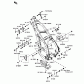 Схема вузла: Кронштейн рами для Suzuki RM-Z250