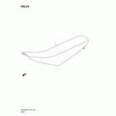 Схема узла: Сиденье для Suzuki RM-Z250