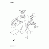 Схема узла: Топливный бак (Model k7/k8) для Suzuki DL1000 V-Strom