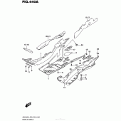 Схема вузла: Полик & Нижня підкрилка для Suzuki AN400 Burgman (EU analogue of SkyWave)