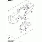 Схема вузла: Заглушка сидіння для Suzuki GSX-R1000