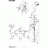 Схема вузла: Задній гальмівний циліндр (Vzr1800Bzl5 E28) для Suzuki VZR1800 Boulevard M109R BOSS