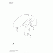 Схема узла: Переднее крыло (Gsx-R600L3 E03) для Suzuki GSX-R600