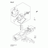 Схема вузла: Задній ліхтар (Стоп-сигнал) для Suzuki DR650 DR650SE