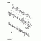 Схема вузла: Трансмісія для Suzuki GSX-R750