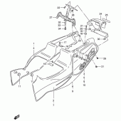 Схема узла: Боковые панели (Model n) для Suzuki GSX-R400