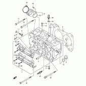 Схема вузла: Головка циліндра для Suzuki AN650 Burgman (EU analogue of SkyWave)