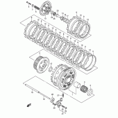 Схема вузла: Зчеплення для Suzuki GSX-R1000
