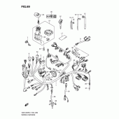 Схема узла: Электропроводка (Gsx1300rufl1 e19) для Suzuki GSX1300 Hayabusa