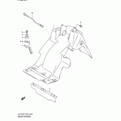 Схема узла: Заднее крыло для Suzuki UC125 Epicuro