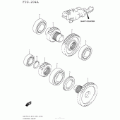 Схема вузла: Проміжна передача для Suzuki AN650 Burgman (EU analogue of SkyWave)