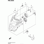 Схема вузла: Фара (Gsx1300Ral6 E33) для Suzuki GSX1300 Hayabusa