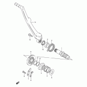 Схема вузла: Кікстартер для Suzuki RMX250