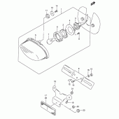 Схема узла: Задний фонарь (Стоп-сигнал) для Suzuki GSX750
