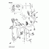 Схема вузла: Електропроводка (Sfv650ul1 e24) для Suzuki SFV650 Gladius