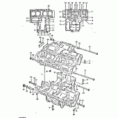 Схема узла: Картер двигателя для Suzuki GSX750