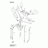 Схема узла: Руль & Тросики (Model k4/k5/k6) для Suzuki GS500