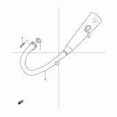 Схема узла: Выхлопная система для Suzuki TU125