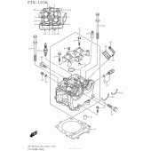 Схема вузла: Головка циліндра для Suzuki RM-Z450