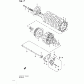 Схема узла: Сцепление для Suzuki GS500