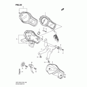 Схема вузла: Спідометр (Gsf1250al0) для Suzuki GSF1250 Bandit