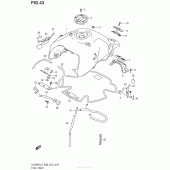 Схема вузла: Паливний бак (Dl650Al4 E33) для Suzuki DL650 V-Strom