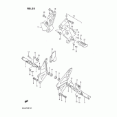 Схема узла: Подножки для Suzuki GSX-R750