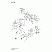Схема вузла: Підніжки для Suzuki VL1500 Boulevard C90T