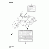 Схема вузла: Інформаційні наклейки (Vl800l1 e19) ​​для Suzuki VL800 Intruder C800C/ Boulevard C50C
