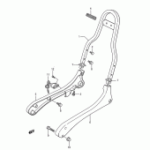 Схема вузла: Опори пасажира для Suzuki LS650 Savage
