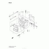 Схема вузла: Головка циліндра для Suzuki AN400 Burgman (EU analogue of SkyWave)