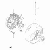 Схема узла: Статор & Ротор для Suzuki TS200