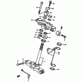 Схема вузла: Рульова траверса для Suzuki DR650 DR650R
