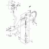 Схема вузла: Задній гальмівний циліндр Suzuki DL650 V-Strom