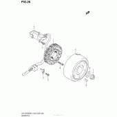 Схема узла: Статор & Ротор для Suzuki DR-Z400 DR-Z400SM