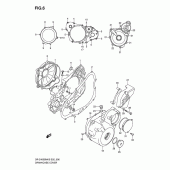 Схема узла: Крышки картера для Suzuki DR-Z400 DR-Z400SM