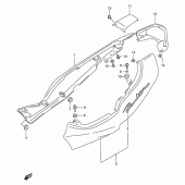 Схема вузла: Бічні панелі (Gsf600x/ux) для Suzuki GSF600 Bandit S