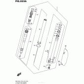 Схема вузла: Lh Front Fork Damper для Suzuki RM-Z450