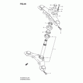 Схема узла: Рулевая траверса для Suzuki RV125