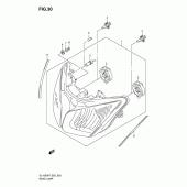 Схема узла: Фара (E2) для Suzuki DL1000 V-Strom