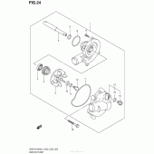 Схема вузла: Водяний насос Suzuki GSX-R1000