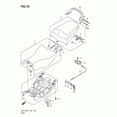 Схема вузла: Сидіння для Suzuki GSF1250 Bandit