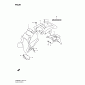 Схема узла: Заднее крыло для Suzuki DR650 DR650SE