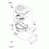 Схема узла: Воздушный фильтр для Suzuki GSR750