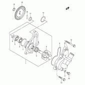 Схема вузла: Водяний насос Suzuki DR-Z400 DR-Z400S