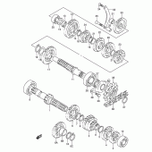 Схема вузла: Трансмісія для Suzuki DR250