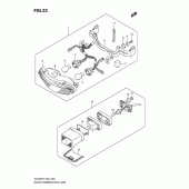 Схема узла: Задний фонарь (Стоп-сигнал) для Suzuki DL650 V-Strom